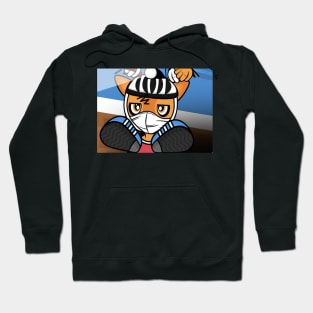 Fred the Annoyed Masked Cyclist Deer Hoodie